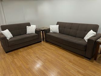 Couch pillows and side tables