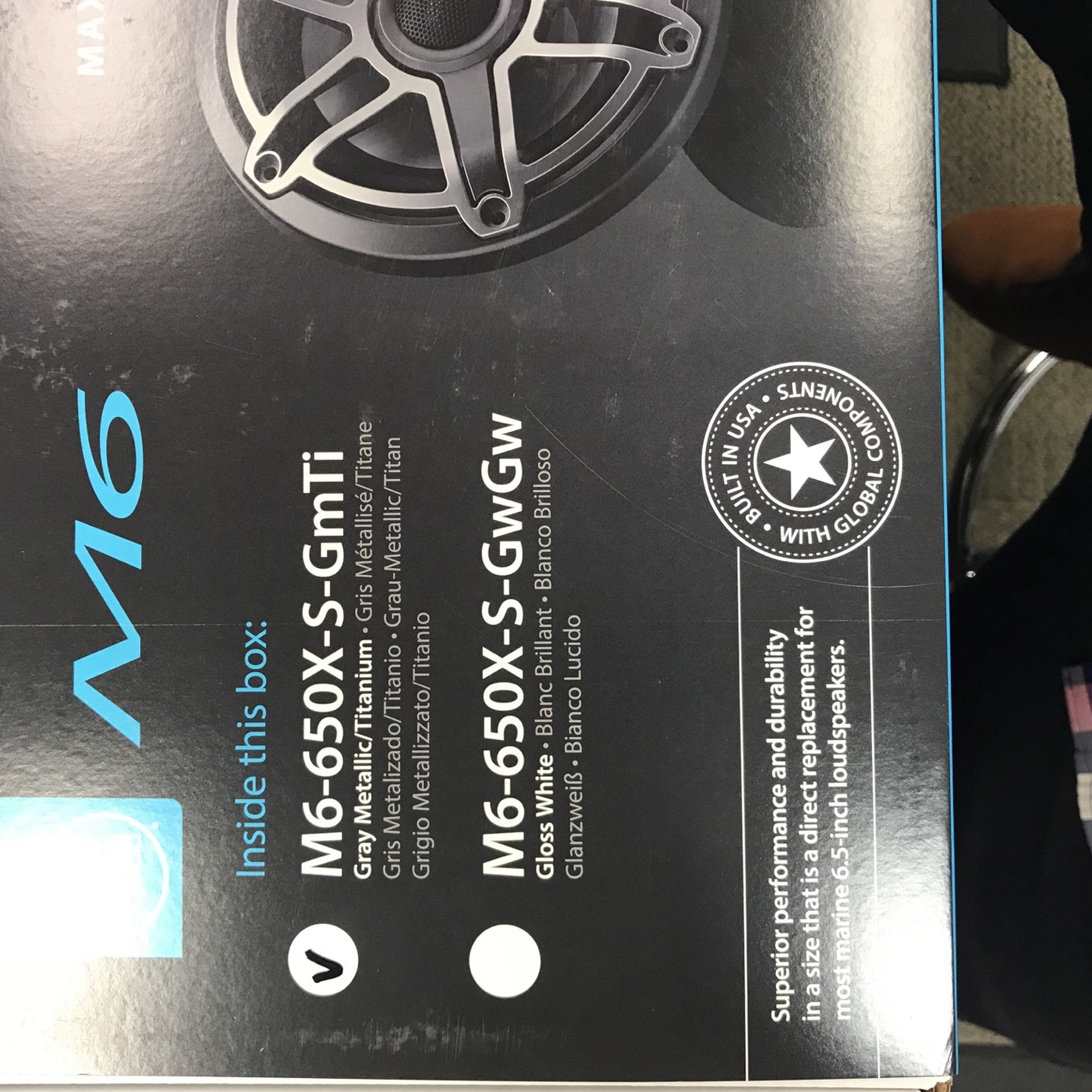 M6-650X-S-GMTi JL Audio Marine Speaker