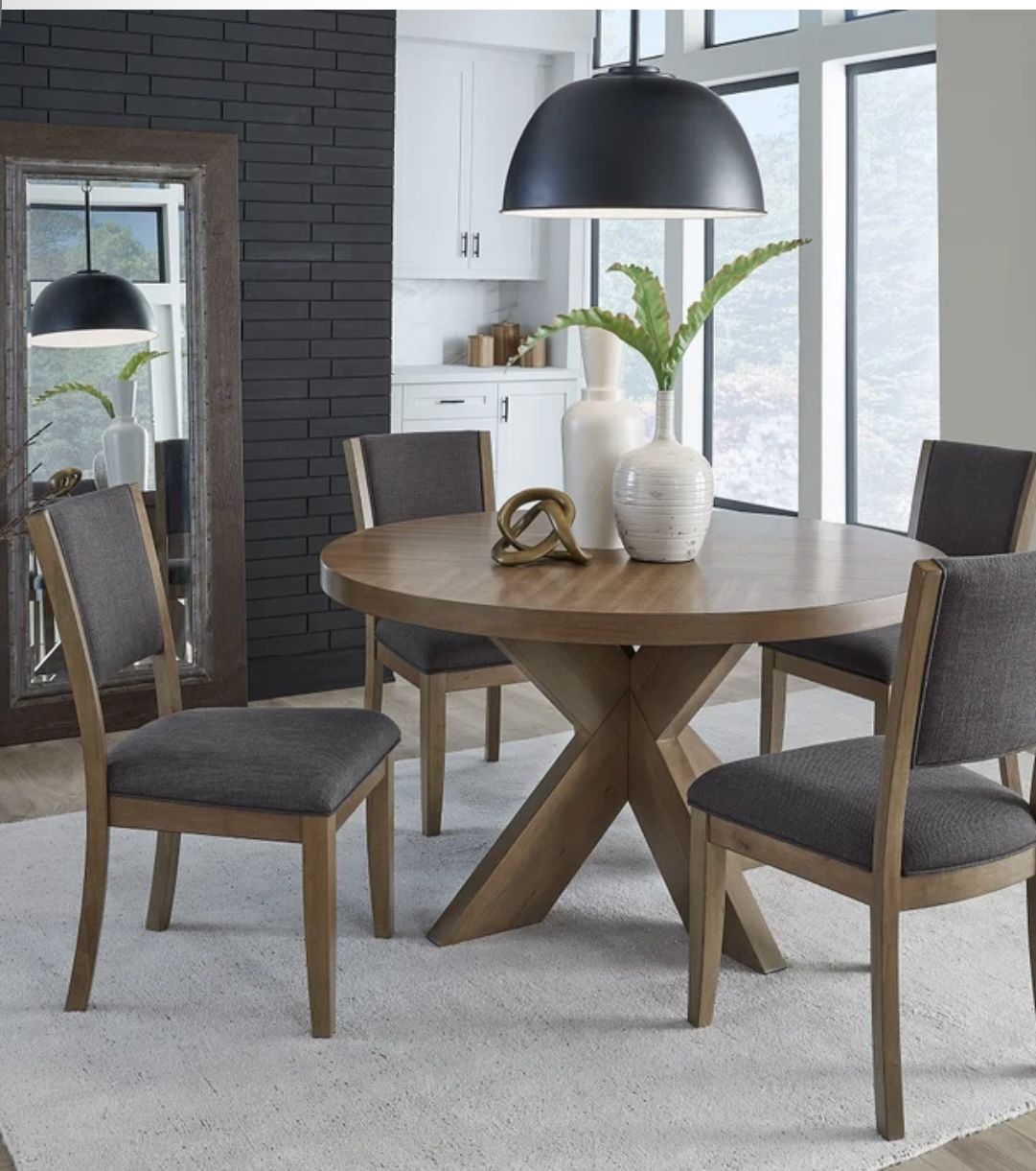 π₯ Zealand 54" Round Dining Table and 3 Chairs Brand New Open Box