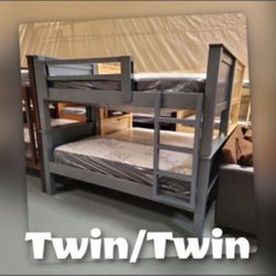 Bunk Beds Twin Twin/ Lieras Madera 100% Pinewood
