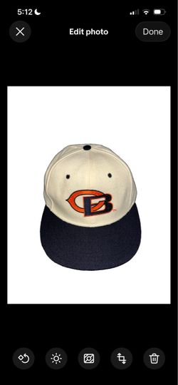 Vintage Chicago Bears Fitted Hat New Era Pro Model 59/50 - 100% Wool Size 6 7/8