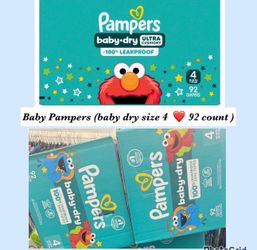 Baby Pampers size 4 (92 count) new in box $22 each BOX 2 available