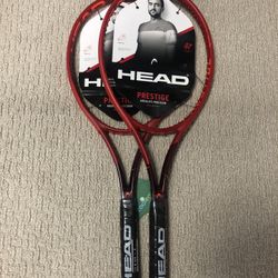 2X Head Graphene 360+ Presitge PRO Tennis Racquets Grip Size 4 1/4