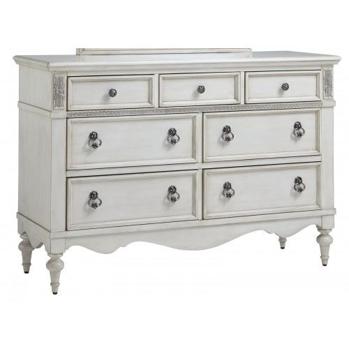 Giselle Dresser and 2 night stands in Antique White