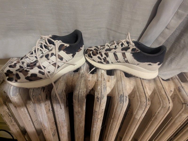 Adidas Leopard Print Fur Shoes