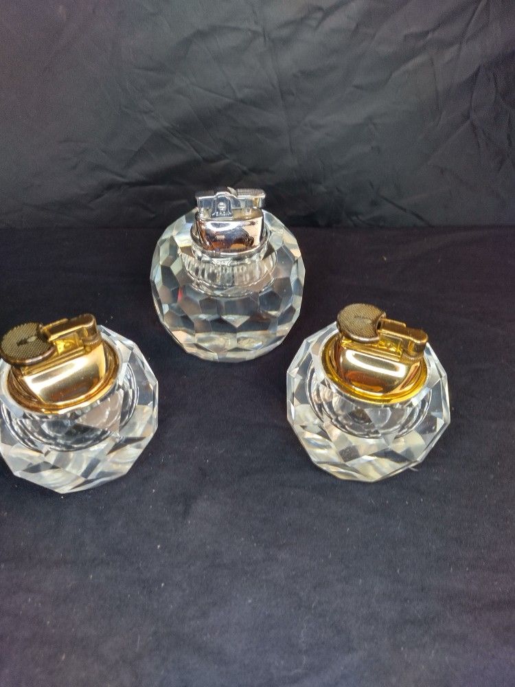 3 MCM Table Top Lighters Read Description