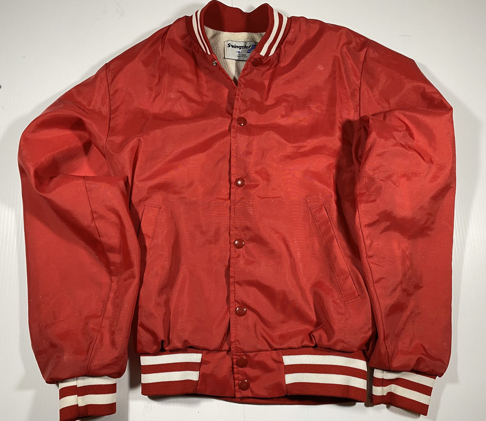 Swingster jacket small red Vintage Snaps (No Logos, Clean Jacket, Great Cond.)