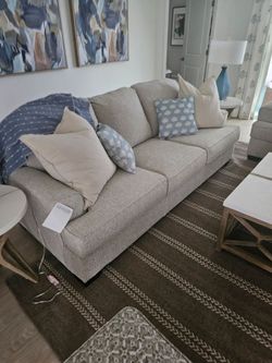 New big sofa upholstered