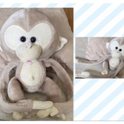 Large Monkey Doll - Long, Floppy Arms And Legs 