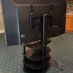 60-Inch Vizio TV + Glass Stand