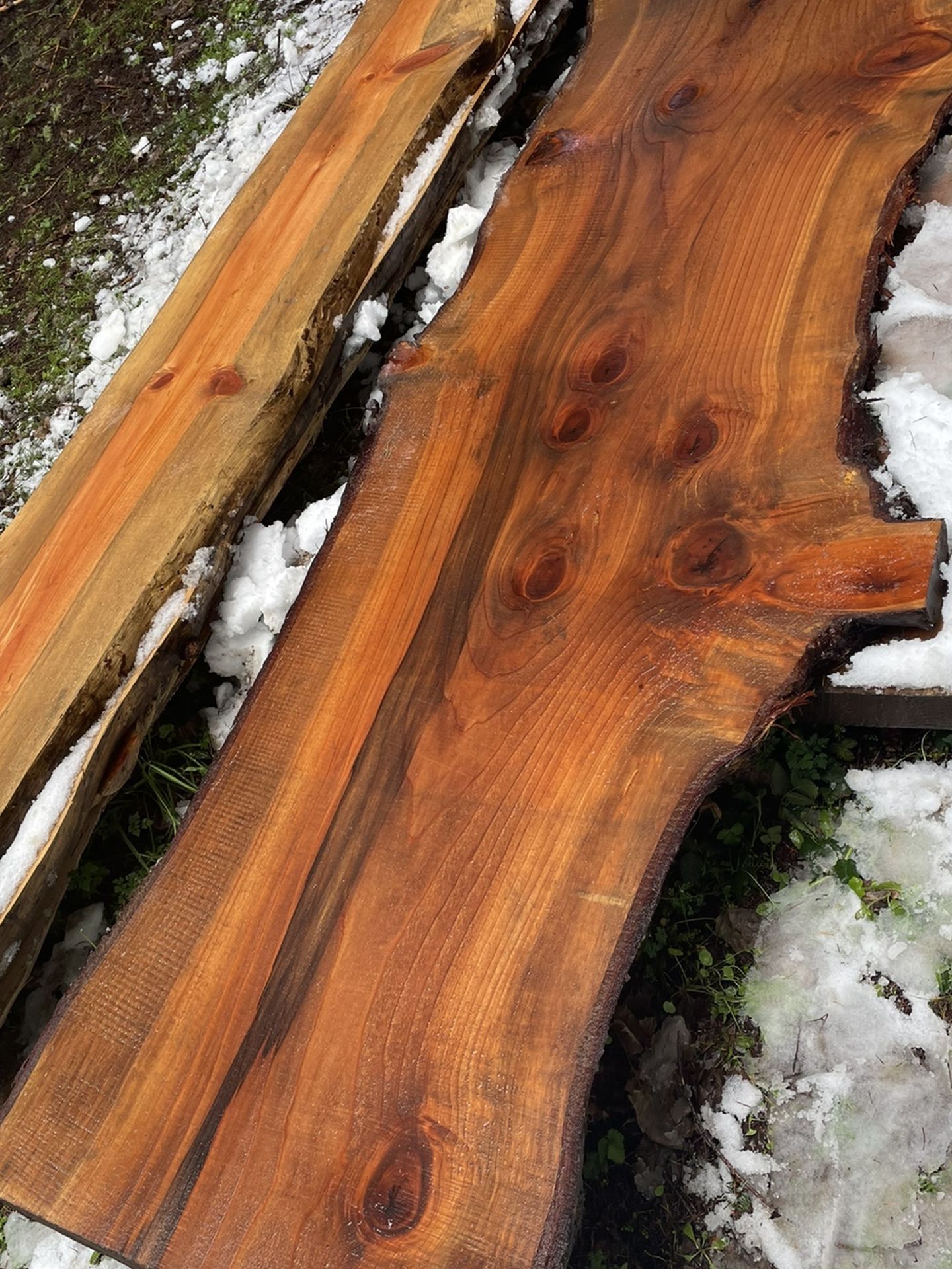 Couple Really Nice Redwood Slabs Left, Looking To Clear Out Today!