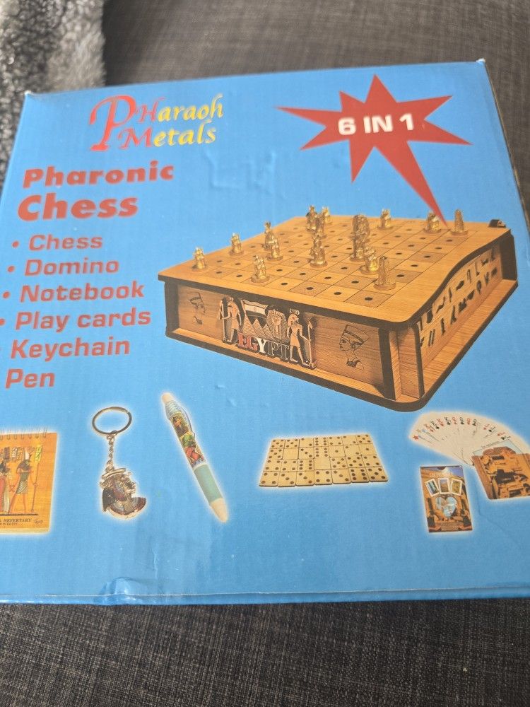 Pharaonic Egyptian Chess 6 in 1