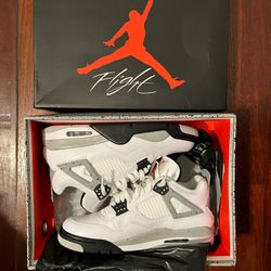 Jordan 4 White Cement Sz 9.5