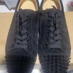 Christian louboutin black sneakers size 43 men