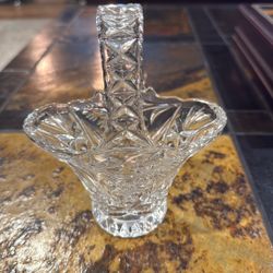 Antique Crystal Basket