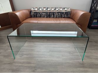 Glass coffee table