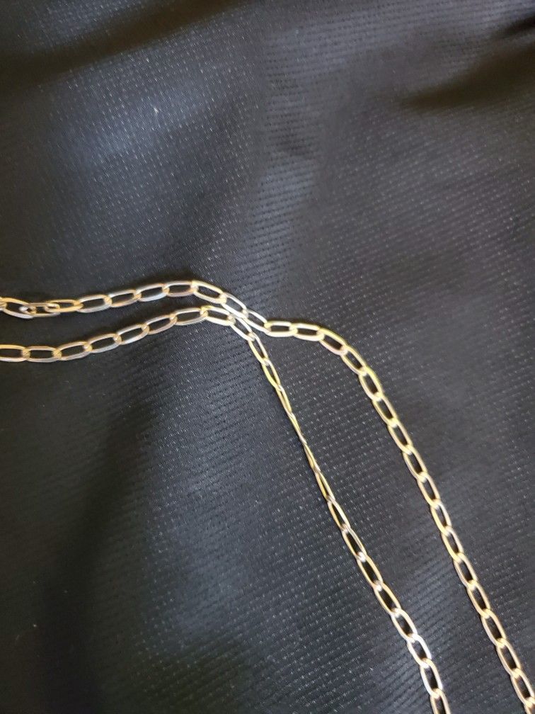 Silver Necklace   Cuban Link