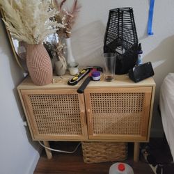 Boho Natual Cabinet Nightstand 