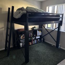Full Size Steel Loft Bed