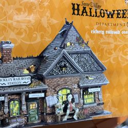 Lot of Lemax Spooky town and Dept 56 pieces