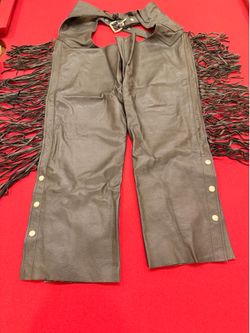 Women's leather chaps