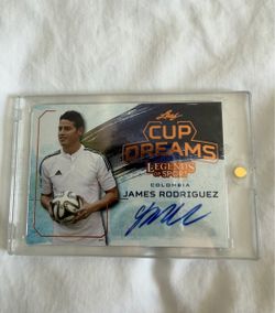 JAMES RODRIGUEZ 2015 LEAF LEGENDS OF SPORT CUP DREAMS AUTOGRAPH  SOCCER