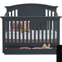 Navy Convertible Crib