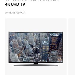 48" Curved Smart 4K UHD TV