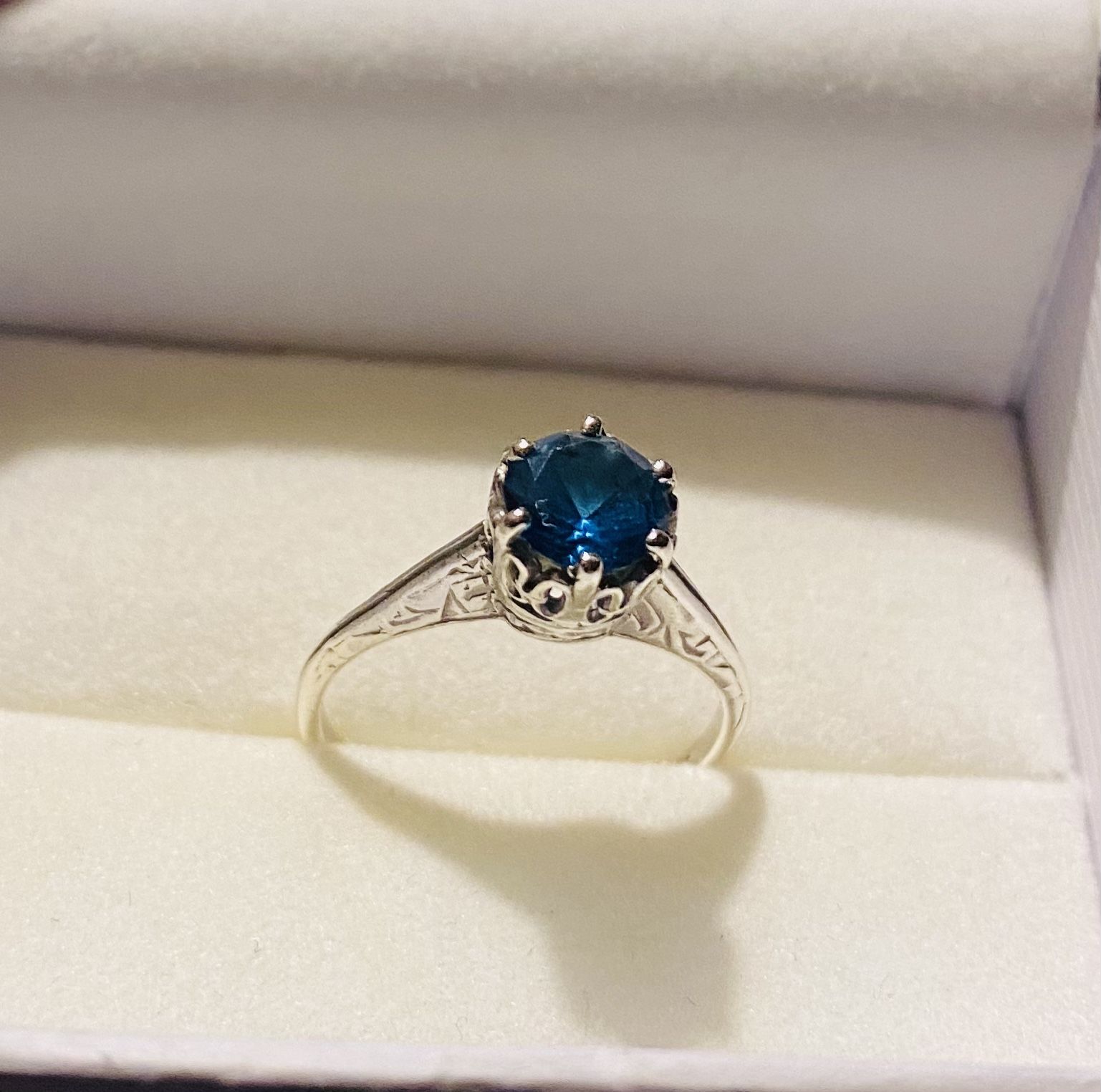 Sterling Silver Blue Topaz Ring