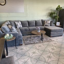 Grey 3pc Comfortable Sectional ‼️take It Home With $39 Easy Approval ‼️