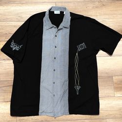 Disney Parks Cars Land Grand Opening 2012 Lube O Rama Button Up Shirt Mens 3XL