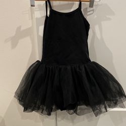Ballerina Costume With Tutu Skirt, Black Size 4–6