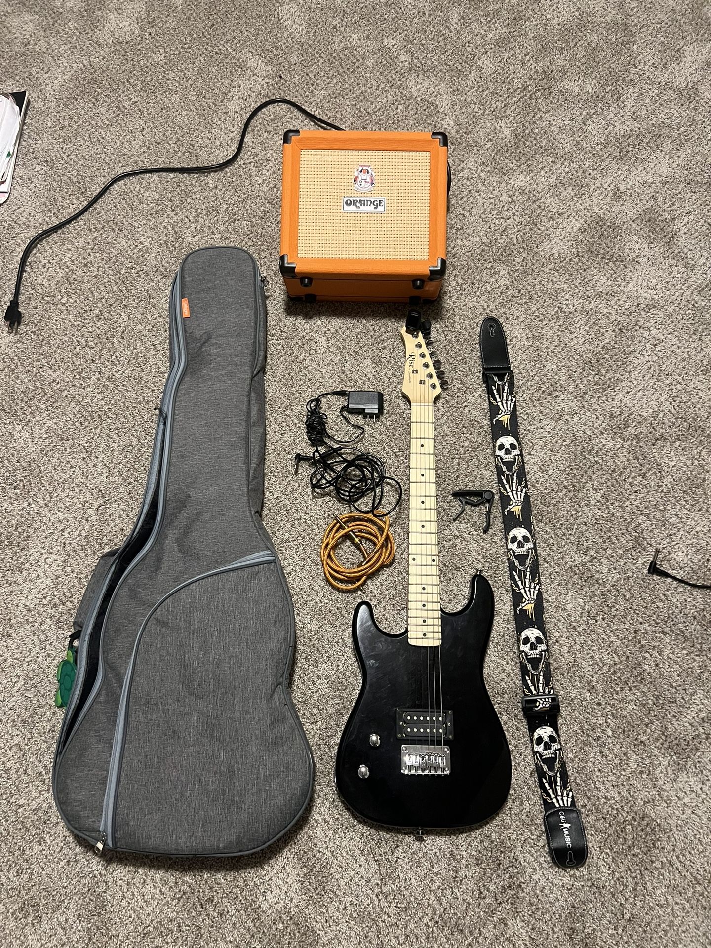 Sawtooth Rise With Orange Amp And Case