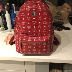 Ruby Red MCM Stark Bag