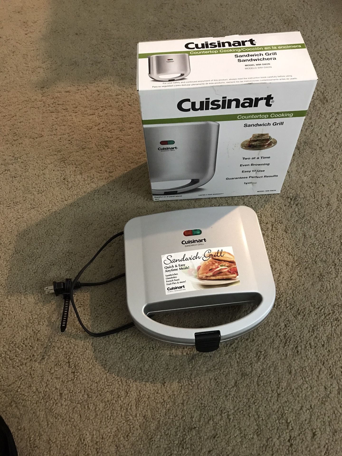 Cuisinart sandwich grill - moving out sale
