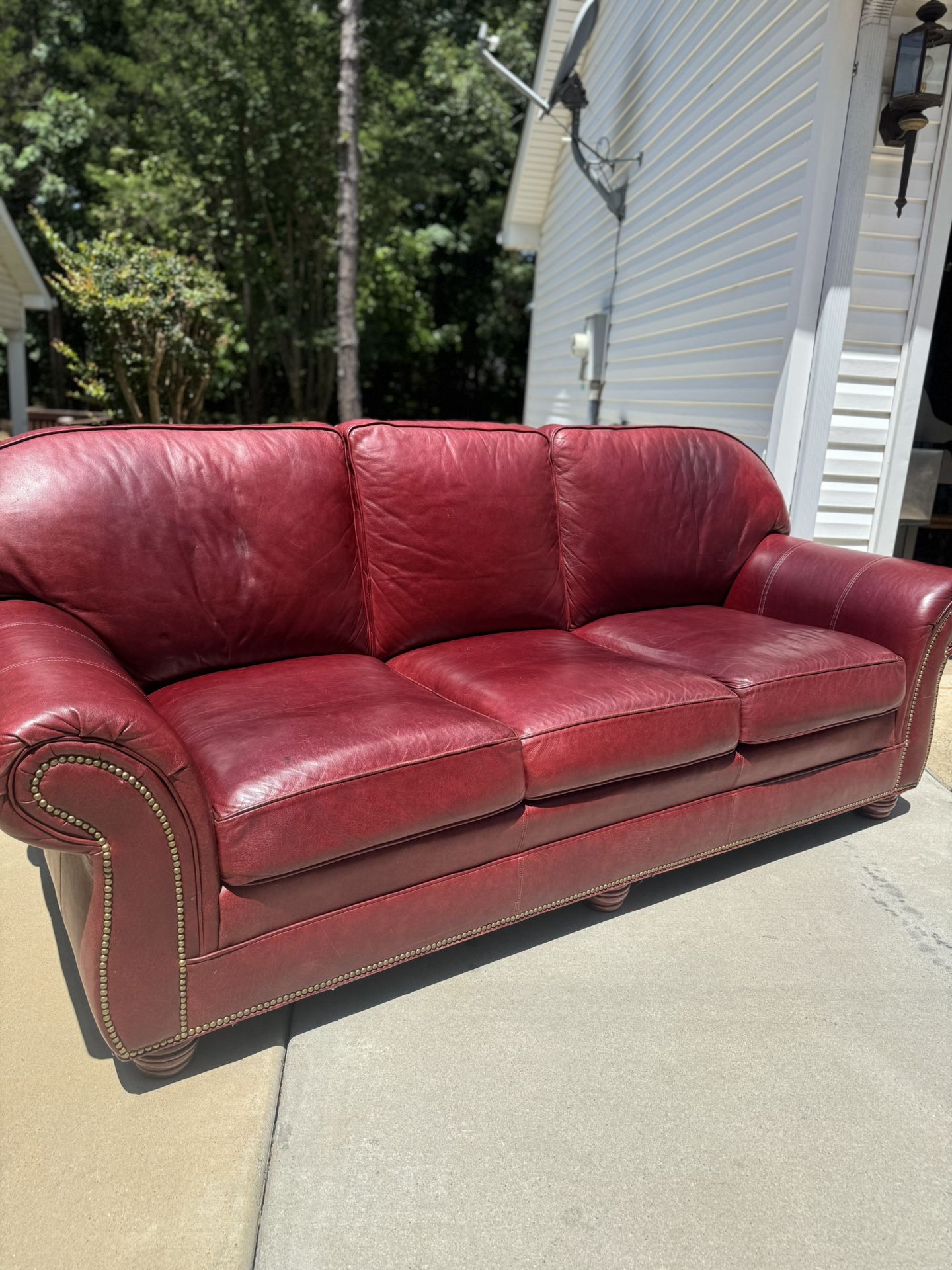Leather Sofa By Tindall