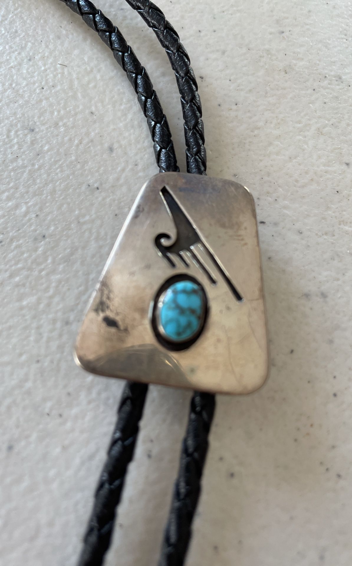 Turquoise Old Pawn New Mexico Bo Lo Tie