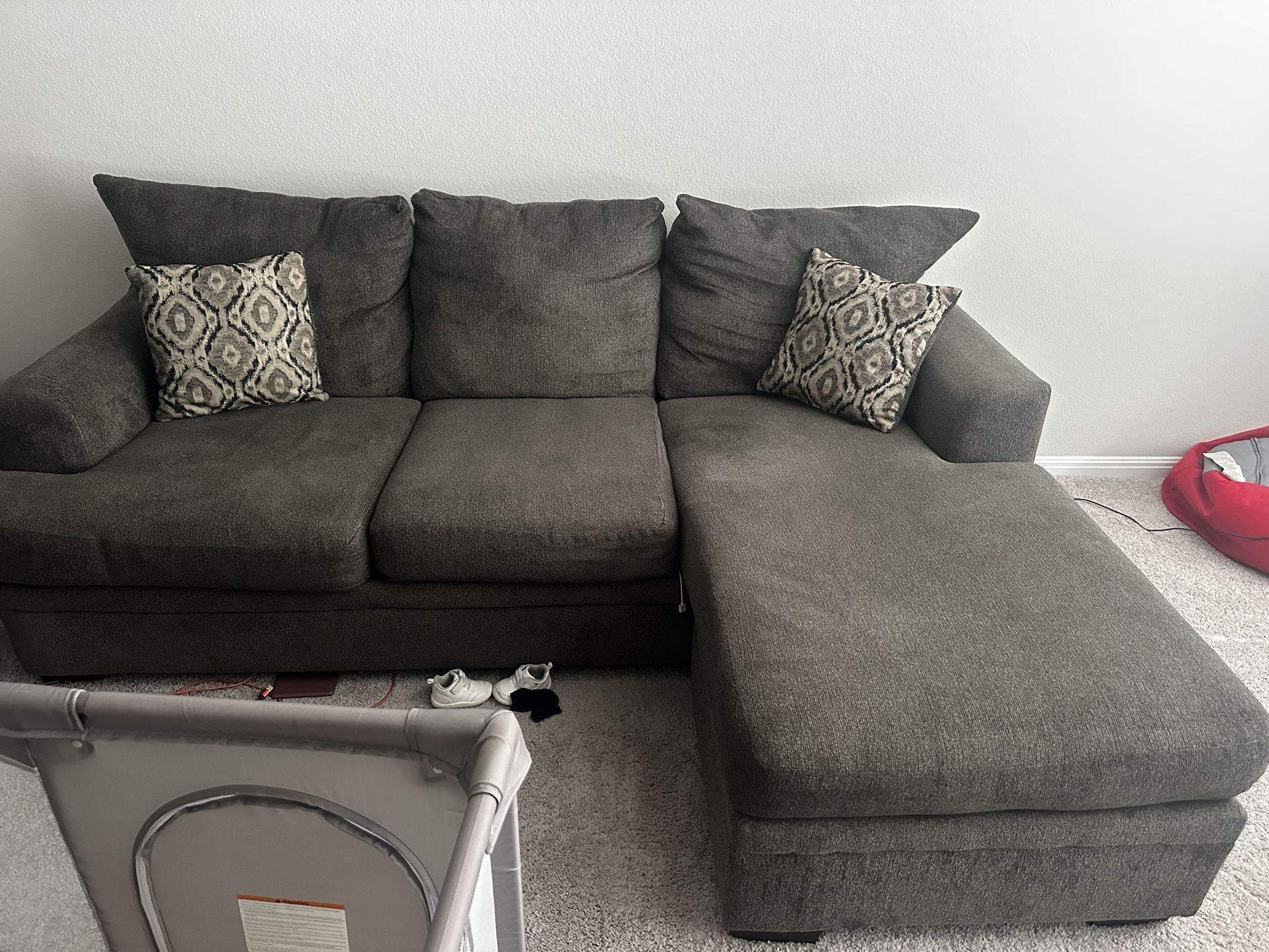 Love Seat And Couch w/ Chaise Lounge