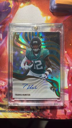 Travis Hunter Revolution Rookie Auto Trading Card