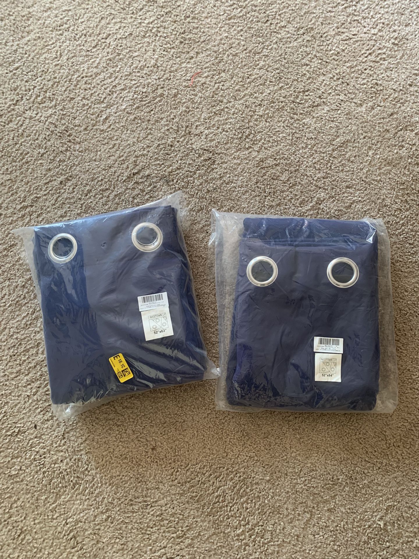 Black Out Curtains NEW - navy Blue Color