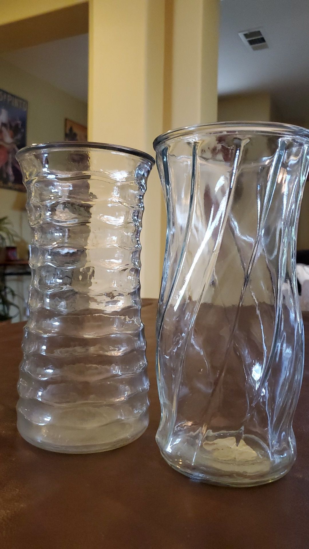 Glass flower vases