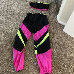 Two piece neon jogger