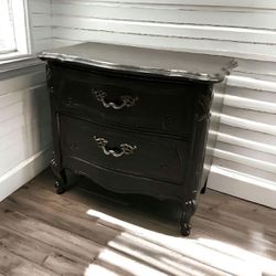 $24 for Black Distressed French Parisian End Table/Side Table/Nightstand