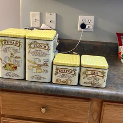 Vintage Tin Canisters