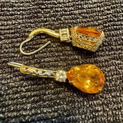 Luscious Madeira Citrine Earrings