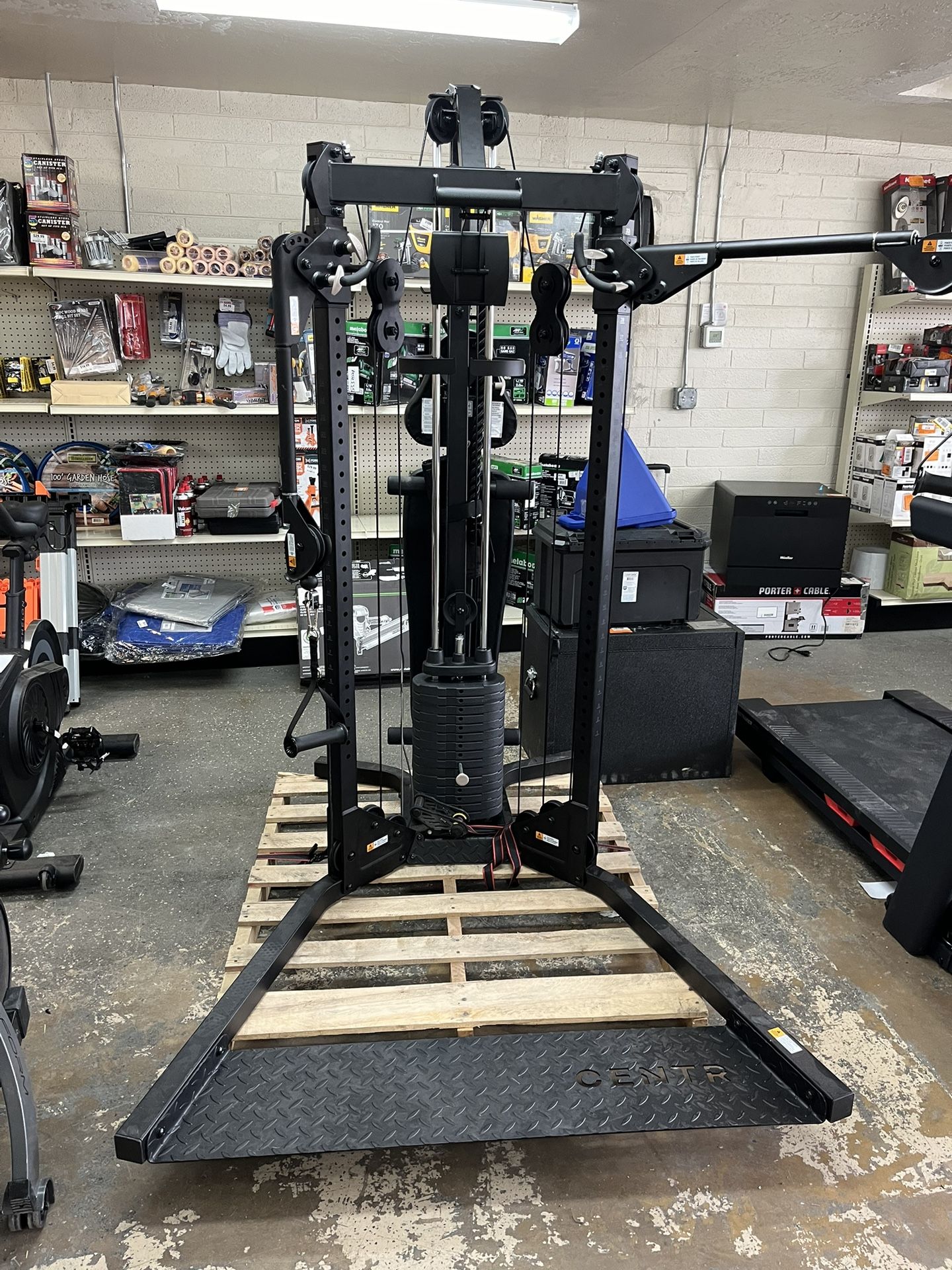 Centr 1 Home Gym Functional Trainer With Folding Workout Bench