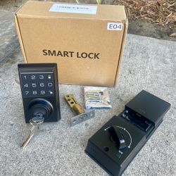 Entry Door Lock , Electronic Keypad Deadbolt,[3 mechanical Keys+Access code +bluetooth ]  Easy Installation