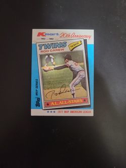 20th Aniversary Kmart Rod Carew Card