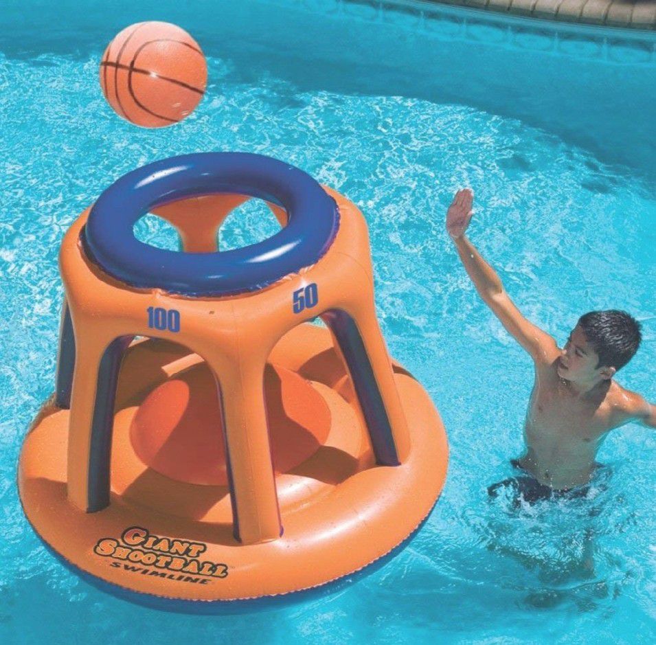 Basketball Swimming Pool Toy Outdoor Play Fun Hoop Kids
