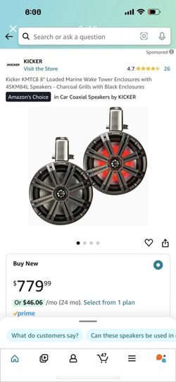 4 Marine Kickers , Two Amps , Bar , Lights . Will Trade For Gold Chain